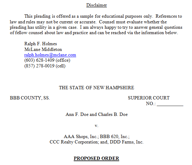 Proposed Order Seal Records McLane Middleton Probate Blog